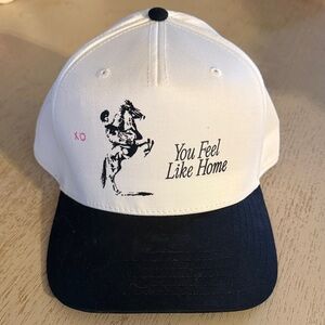 LONELY GHOST White and Black 'You Feel Like Home' Cap